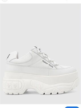 Naked Wolfe Cream White Chunky Platform Sneakers